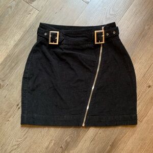 Urban Outfitters Black Skirt with Buckle Detail